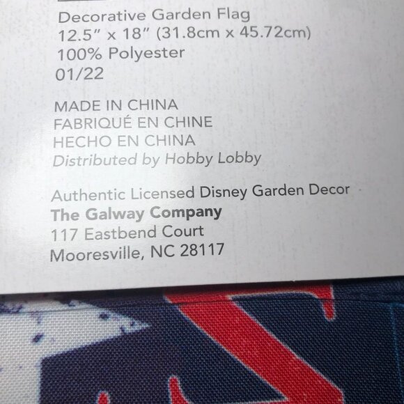 Disney Mickey Mouse Garden Flag "American Original" 4th Of July Patriotic USA - Picture 6 of 6